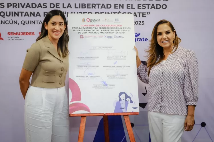 Firma Mara Lezama convenio para fortalecer la justicia y la reinserción social de mujeres privadas de la libertad