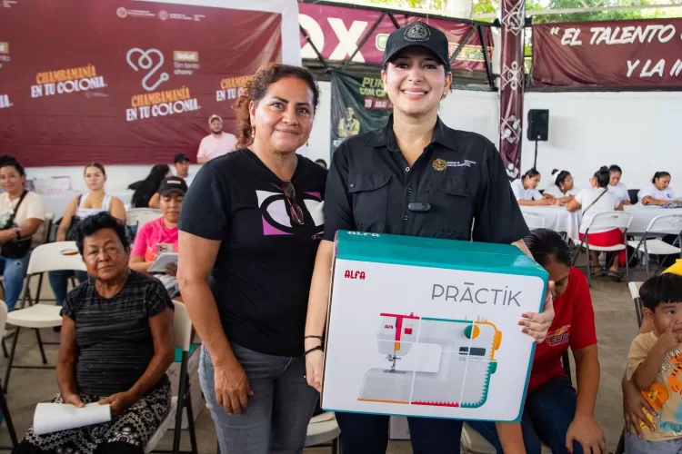 Estefanía Mercado lleva la “Chambamanía” a la colonia Luis Donaldo Colosio