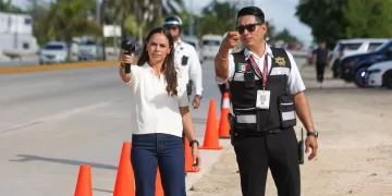 Arranca Ana Paty Peralta Operativa de Reducción de Velocidad en BLVD. Colosio