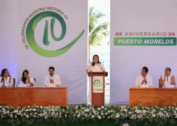 En el 10º aniversario de Puerto Morelos, Blanca Merari anuncia el Plan Estratégico 2050