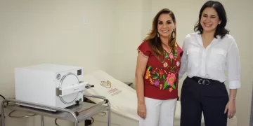 Mara Lezama y Estefanía Mercado recorren nueva Unidad de Medicina Familiar del ISSSTE en Playa del Carmen