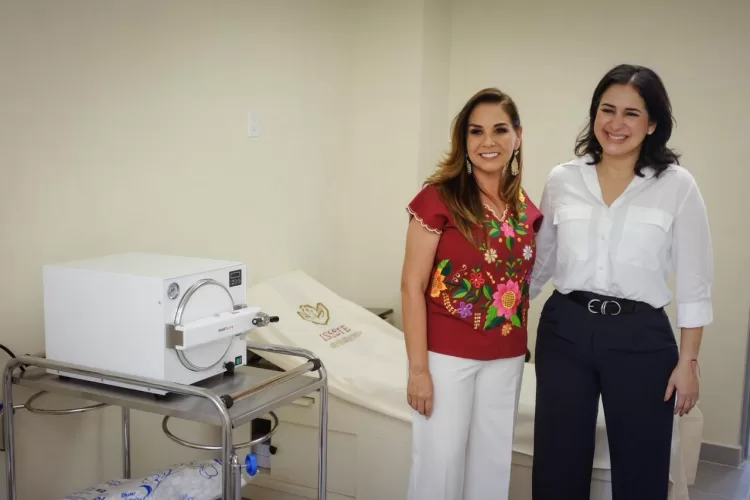 Mara Lezama y Estefanía Mercado recorren nueva Unidad de Medicina Familiar del ISSSTE en Playa del Carmen