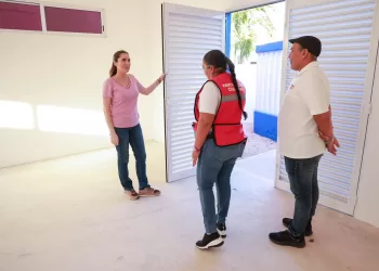 Gobierno Municipal construye nuevo salón en el Centro Comunitario de Isla Mujeres