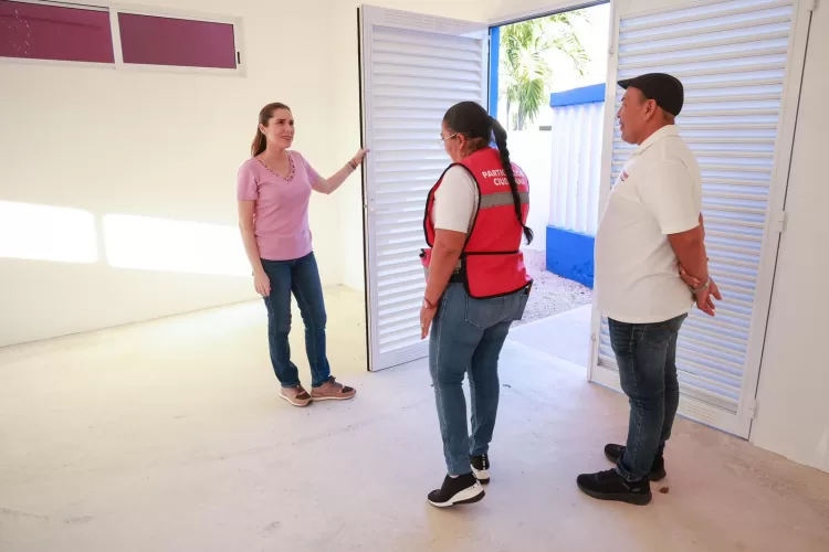 Gobierno Municipal construye nuevo salón en el Centro Comunitario de Isla Mujeres