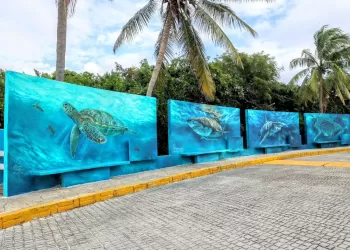 Gobierno Municipal promueve cuidado ambiental a través del arte en Isla Mujeres
