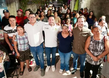 Renán Sánchez Tajonar fortalece el trabajo territorial con la Familia Verde en Playa del Carmen
