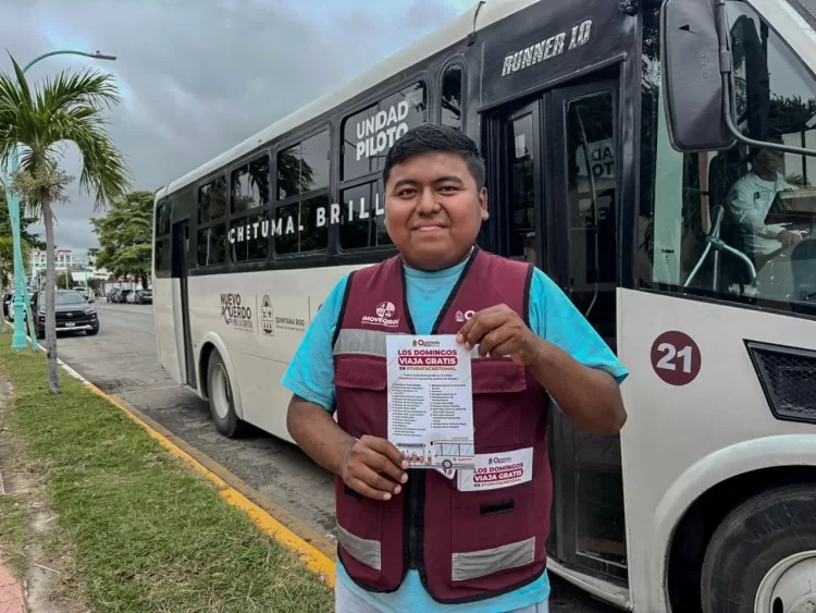 Inicia transporte público gratuito en “Tu Ruta Chetumal” todos los domingos