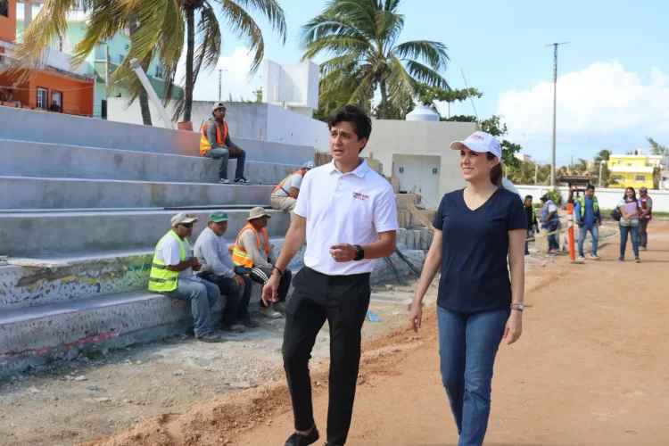 Gobierno de Isla Mujeres avanza con la construcción del campo de fútbol soccer de la Salinas