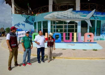 Constata Mara Lezama rehabilitación del tramo carretero Kantunilkín – Chiquilá, realizada por la SICT