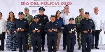 Mara Lezama reconoce la labor de las y los policías como pilar en la construcción de paz en Quintana Roo