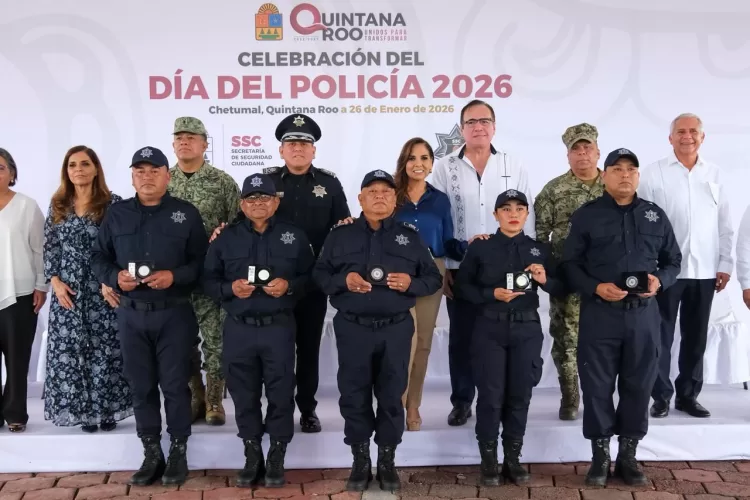 Mara Lezama reconoce la labor de las y los policías como pilar en la construcción de paz en Quintana Roo