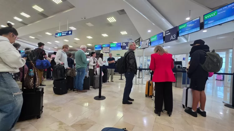 Canceladas 32 operaciones en el aeropuerto de Cancún por tormentas invernales