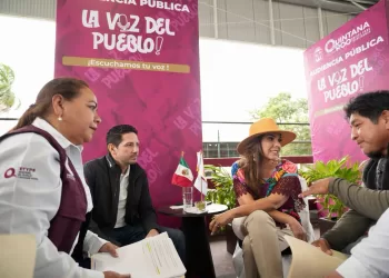 Renán Sánchez destaca cercanía de la gobernadora Mara Lezama y refrenda atención a las familias de Cozumel