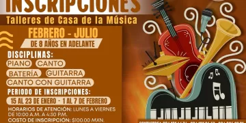 Gobierno de Estefanía Mercado anuncia inscripciones a cursos de expresiones artísticas en Playa del Carmen