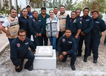Avanza la construcción de la nueva Estación de Proteccion Civil y Bomberos en Costa Mujeres