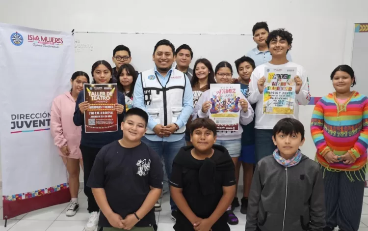 Gobierno de Isla Mujeres ofrece talleres gratuitos para las juventudes isleñas
