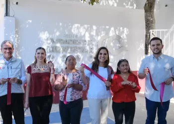 Inaugura Mara Lezama la Unidad del Bienestar en la zona continental de Isla Mujeres