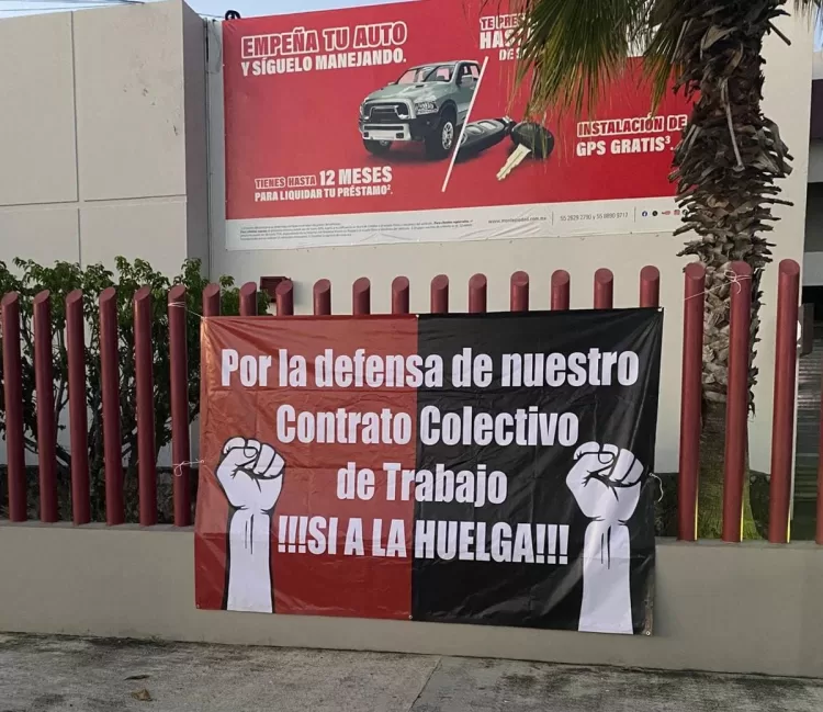 Huelga en Monte de Piedad, sin señales de solución a más de tres meses