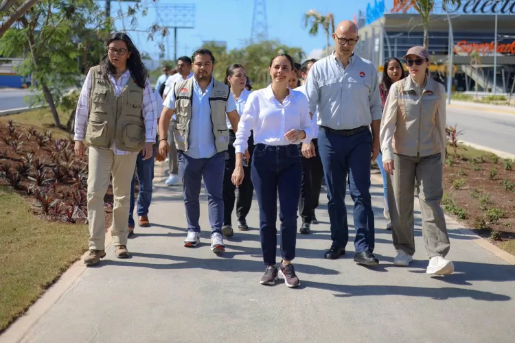 Supervisa Ana Paty Peralta cruces seguros en distintas zonas de Cancún