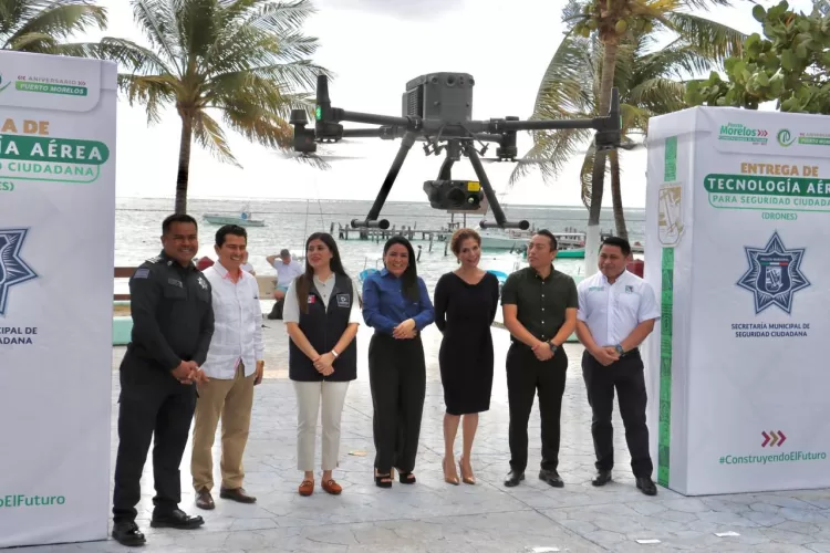 Fortalecemos la seguridad de Puerto Morelos con drones y la certificación de 29 policías: Blanca Merari