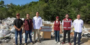 Clausura Ana Paty Peralta basurero clandestino a un costado de aeropuerto de Cancún