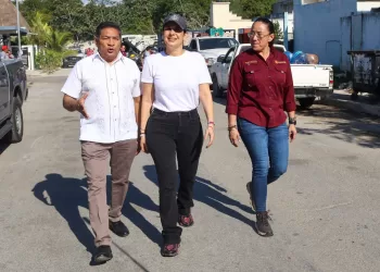 Supervisa Estefanía Mercado Mega Brigada de Servicios Públicos en Puerto Aventuras