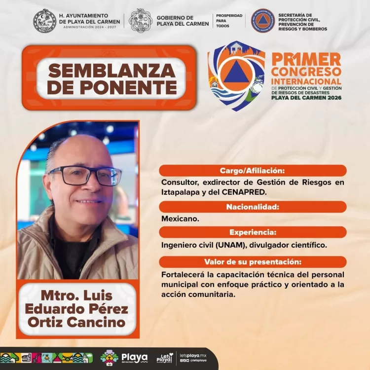 Todo listo para que Playa del Carmen reciba el Primer Congreso Nacional de Protección Civil