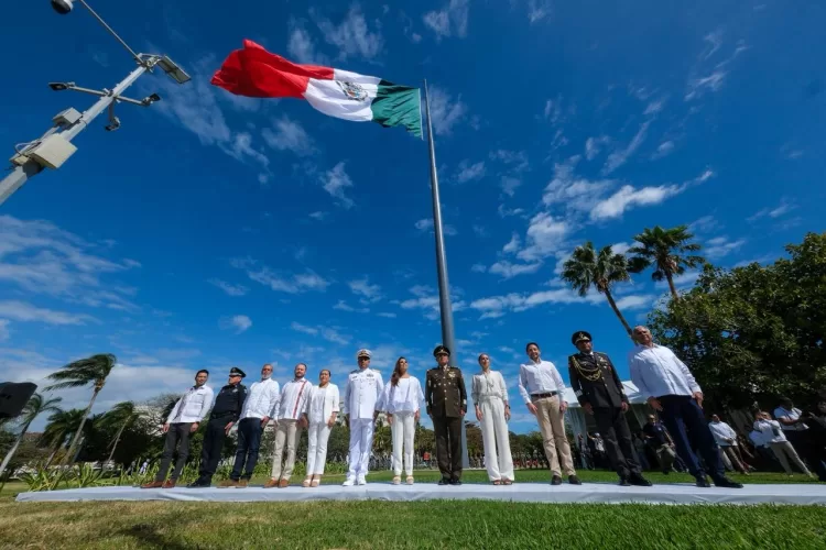 En el 205 aniversario del Día de la Bandera, Mara Lezama convoca a juventudes a fortalecer la cultura de paz y los valores cívicos