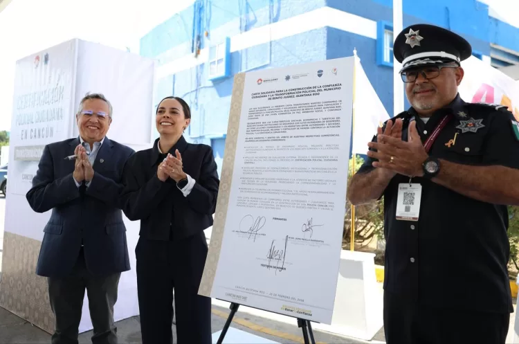 Trabajamos por crear una policía certificada para Cancún: Ana Paty Peralta