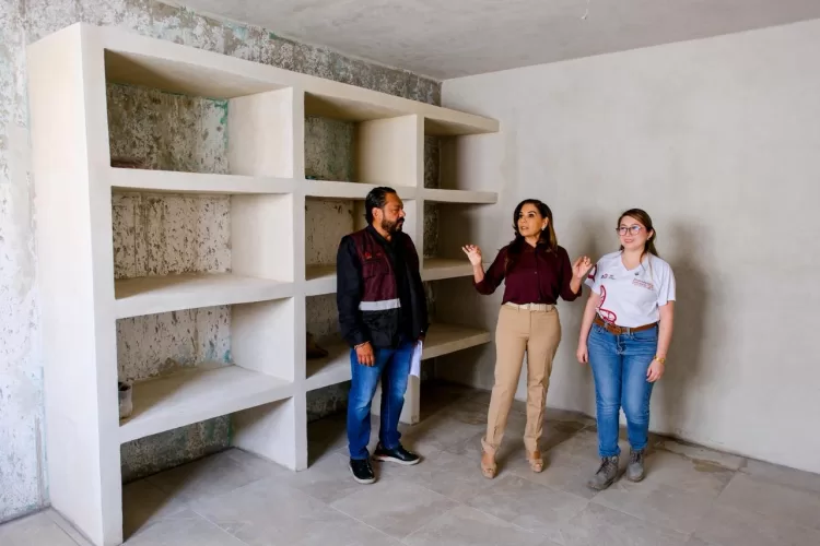 Mara Lezama supervisa rehabilitación del Centro Territorio Joven y Comedor Estudiantil en Cancún para el bienestar de 2 mil jóvenes