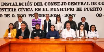 Se instala el Consejo General de Construcción de Paz y Justicia Cívica en Puerto Morelos