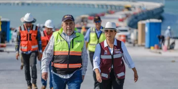 Puente Vehicular Nichupté queda totalmente unido y alcanza 94.2% de avance global: Mara Lezama