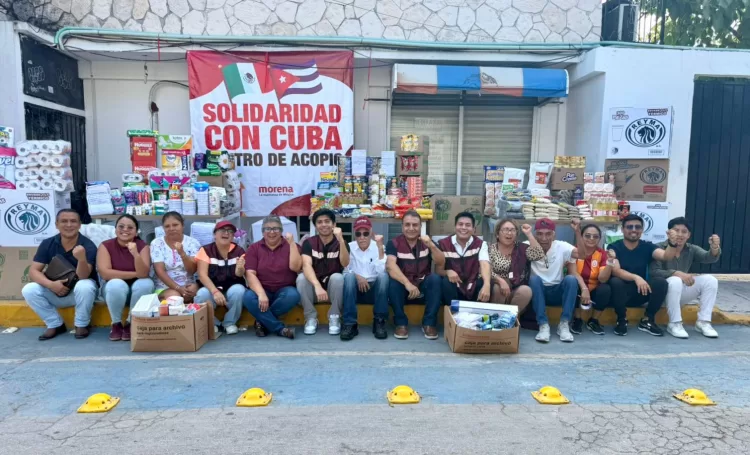 Recolectan 2 mil 500 productos para Cuba en Playa del Carmen