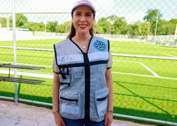 Atenea Gómez Ricalde continúa con la transformación de espacios deportivos en Isla Mujeres