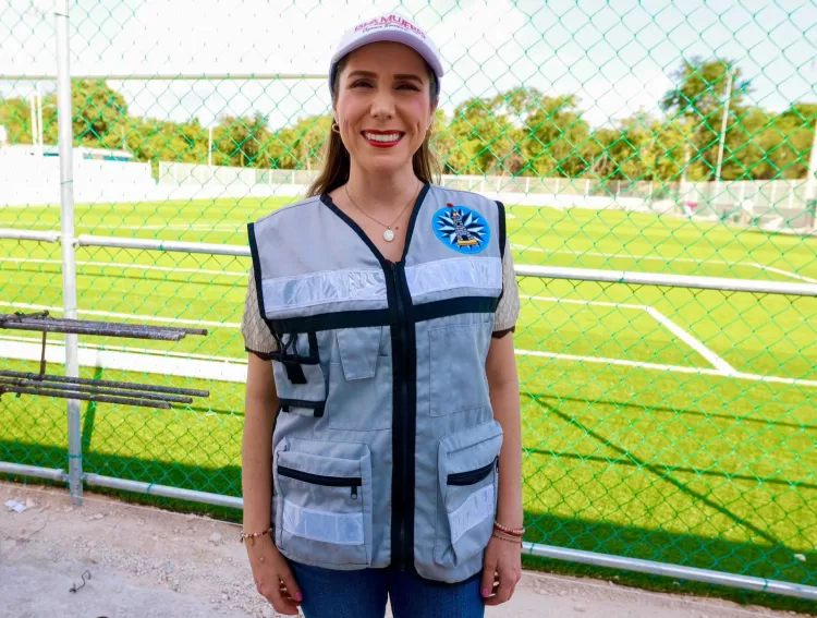 Atenea Gómez Ricalde continúa con la transformación de espacios deportivos en Isla Mujeres