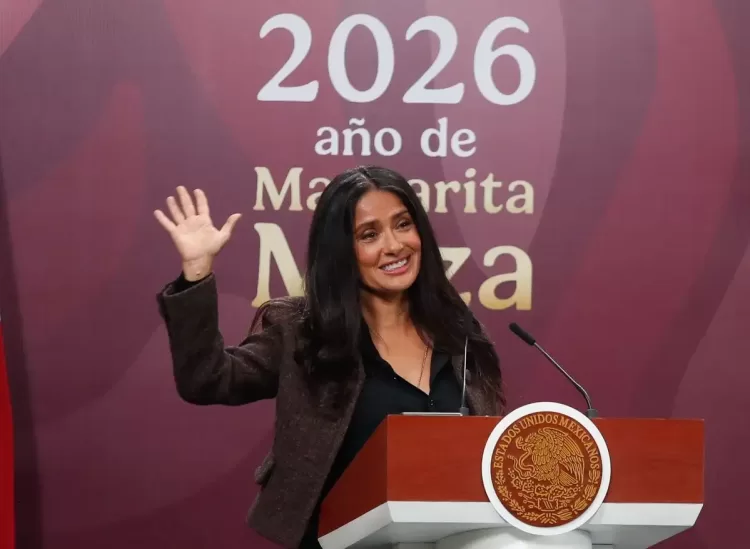 "Quizá lo que no teníamos era esta presidenta": Salma Hayek al celebrar incentivos al cine mexicano