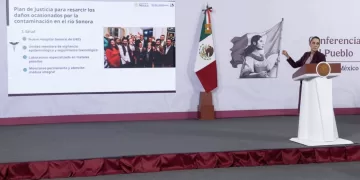 Sheinbaum urge a Grupo México a liquidar adeudo por derrame en el río Sonora