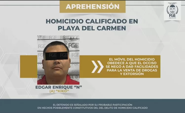 Capturan a presunto asesino de gerente de Mamita’s  Cancún