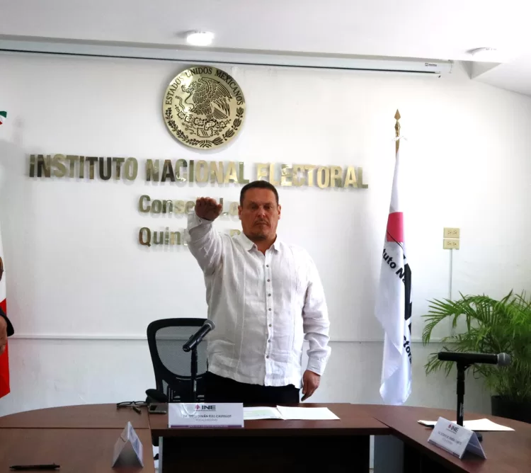 Rinde protesta Sergio Iván Ruiz Castellot como Vocal Ejecutivo del INE en Quintana Roo
