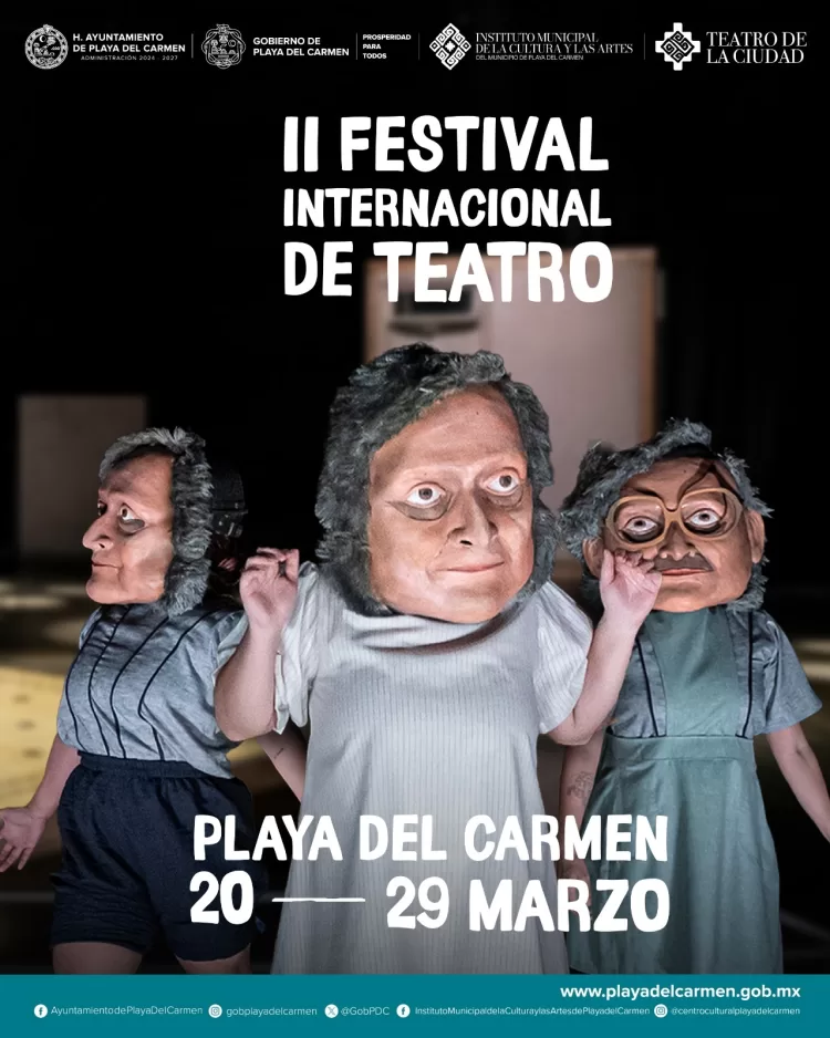 Gobierno de Estefanía Mercado presenta el II Festival Internacional de Teatro de Playa del Carmen