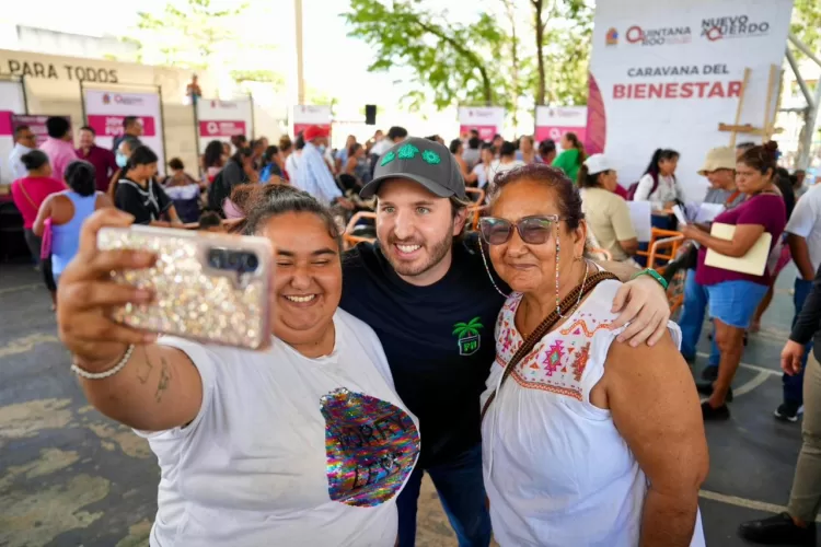 Destaca Fernando Muñoz beneficios de la Caravana del Bienestar para familias de Playa del Carmen