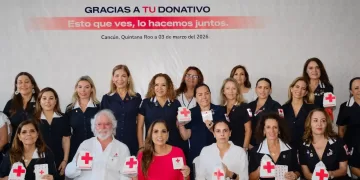 Inicia colecta 2026 de la Cruz Roja Mexicana en Cancún; Mara Lezama llama a sumar voluntades para salvar más vidas