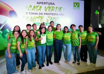 Renán Sánchez inaugura la Casa Verde y toman protesta a la Coordinación Juvenil en Othón P. Blanco