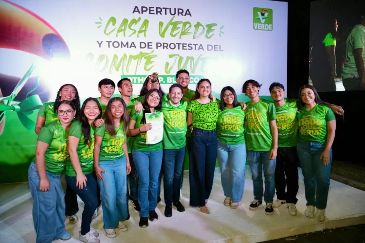 Renán Sánchez inaugura la Casa Verde y toman protesta a la Coordinación Juvenil en Othón P. Blanco
