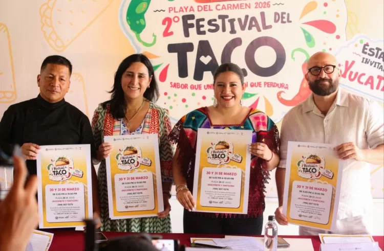 Presentan en Playa del Carmen el Segundo Festival del Taco, con Yucatán como estado invitado