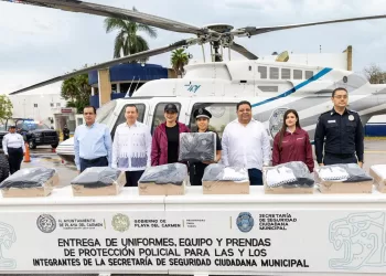 Fortalece Estefanía Mercado equipamiento de la Secretaría de Seguridad Ciudadana de Playa del Carmen con más de 38.7 mdp