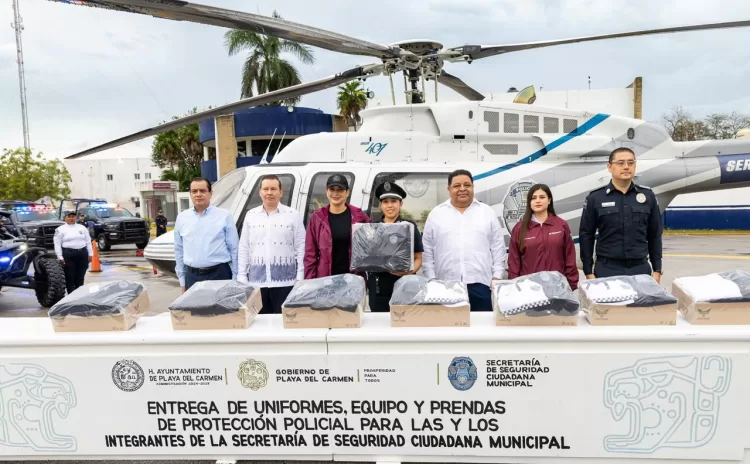 Fortalece Estefanía Mercado equipamiento de la Secretaría de Seguridad Ciudadana de Playa del Carmen con más de 38.7 mdp