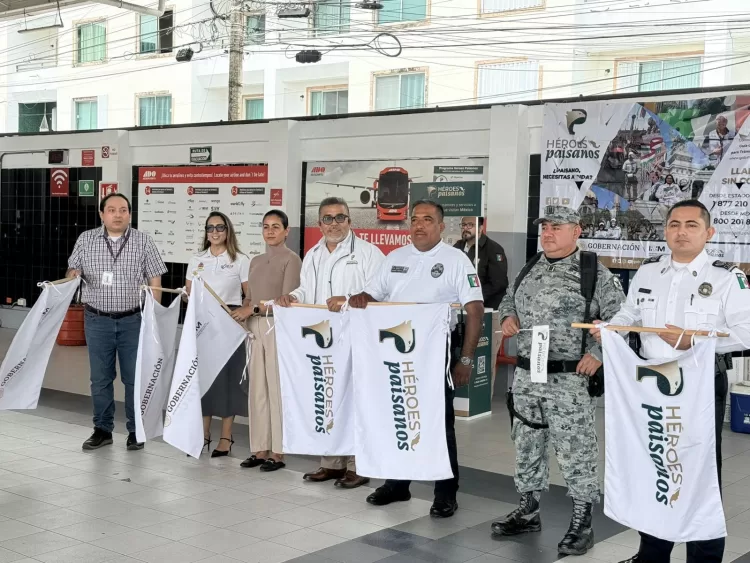 Gobierno de Estefanía Mercado participa en el arranque del programa “Héroes Paisano Semana Santa 2026”