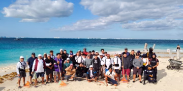 Atenea responde con inmediatez ante recale atípico de sargazo en Playa Norte