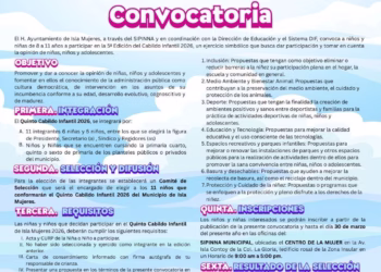 Gobierno de Atenea impulsa la participación de la niñez con la convocatoria al Quinto Cabildo Infantil
